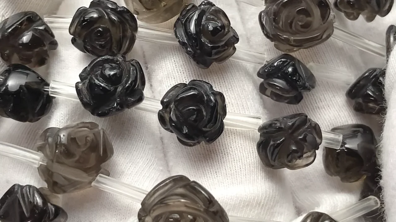 スモーキークォーツ （茶水晶）｜産地・ブラジル 薔薇 【8mm】【10mm