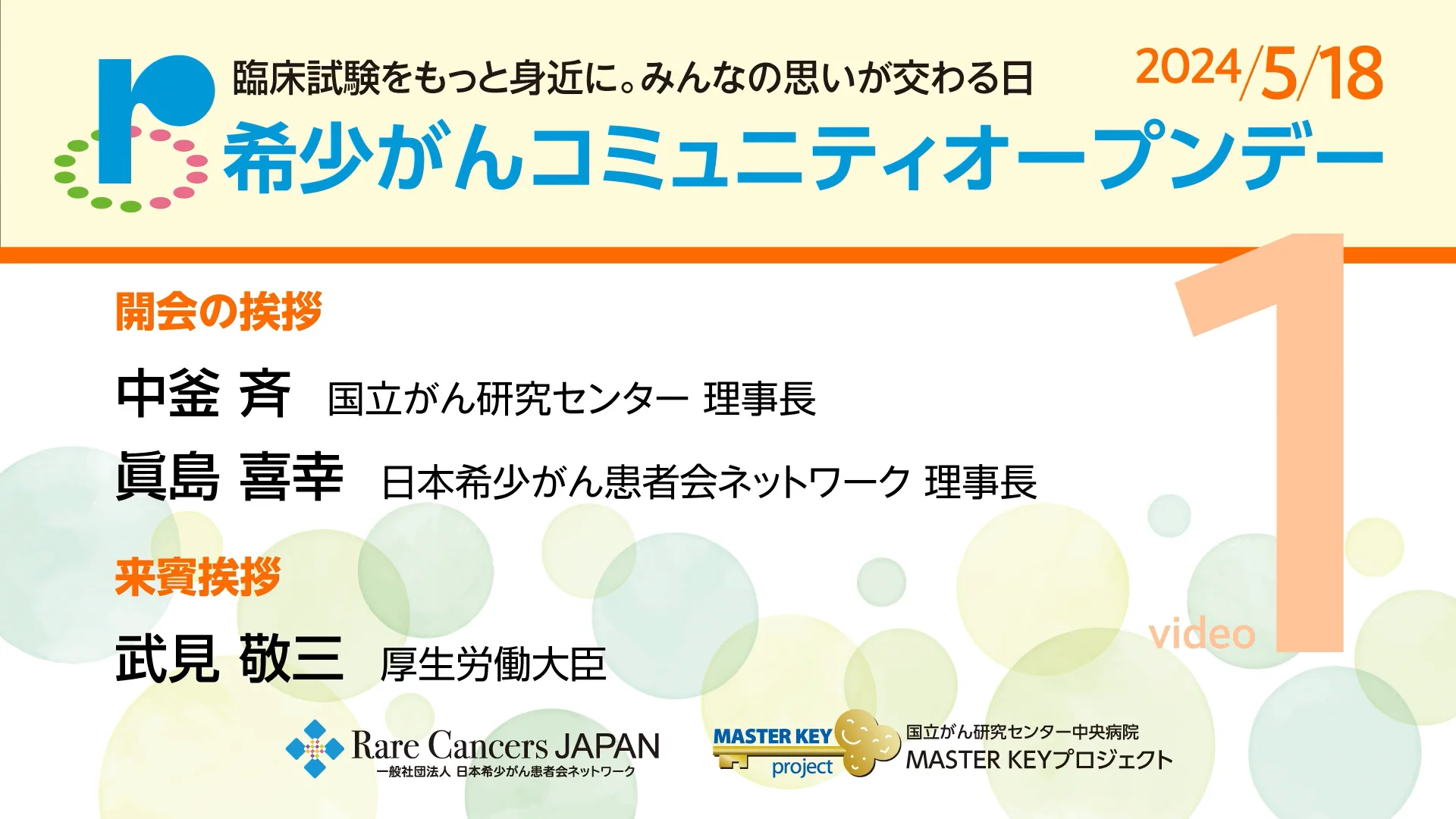 希少がんコミュニティ オープンデー2024 - 日本希少がん患者会