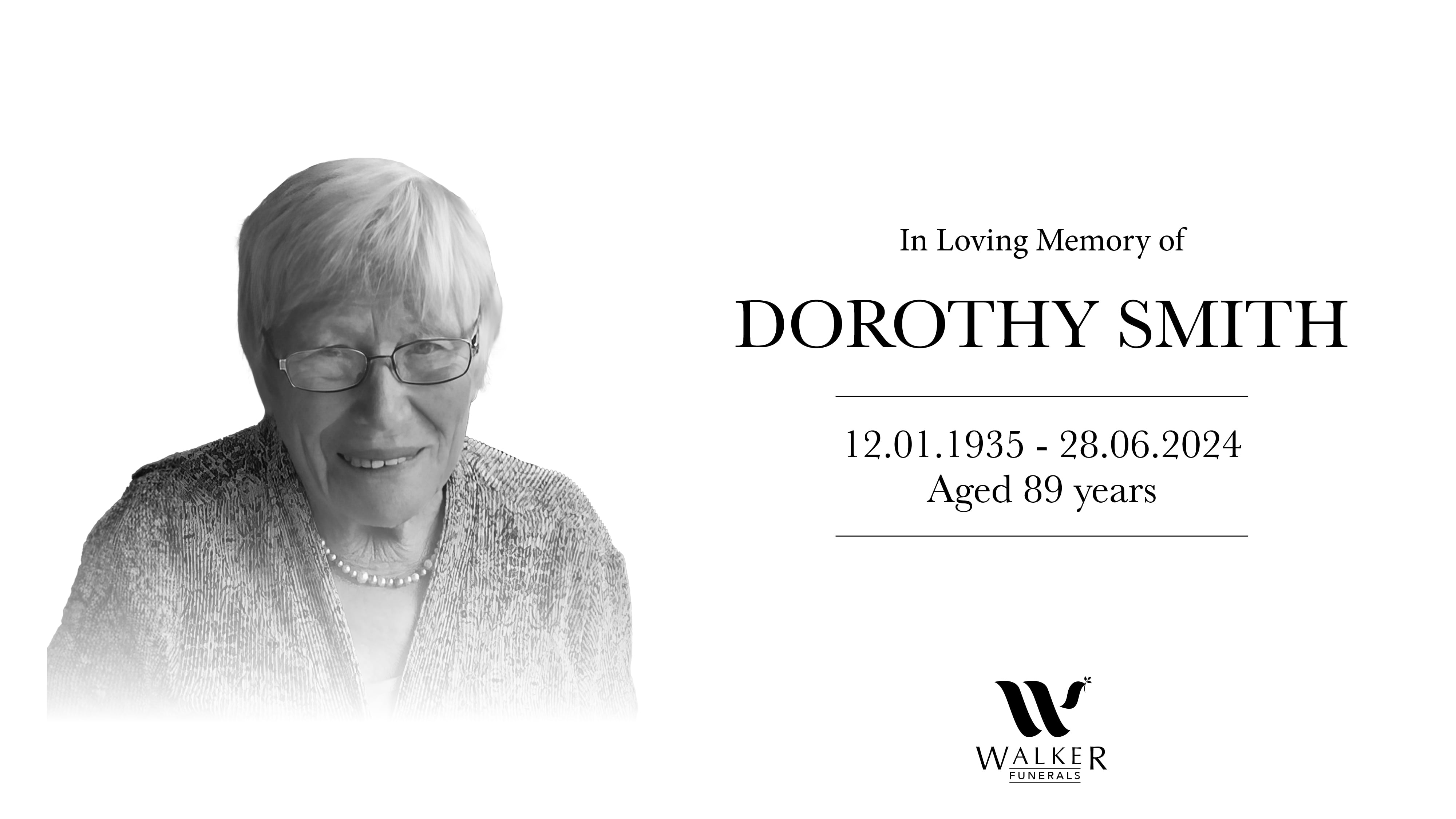 Robert B Walker Funerals - Dorothy Smith On Vimeo