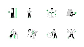 Payment Gateway Illustration Bundle, a Person Illustration by Vectors Market (Thumbnail 7 of 7)