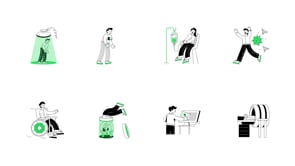 Animated Medical Mini Illustrations, a Person Illustration by Vectors Market (Thumbnail 7 of 7)