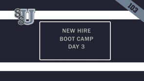 103 New Hire Boot Camp