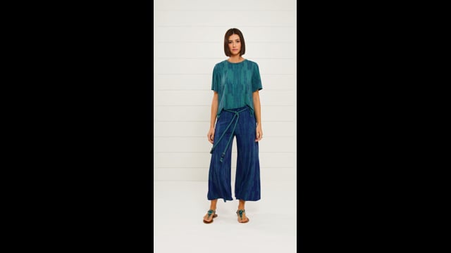 Calça Tuquinha Malha Fria Cobra D'Água Azul