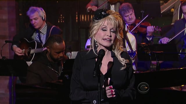 Merv with Dolly Parton on Letterman