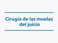 Cirugía de Muelas del Juicio
