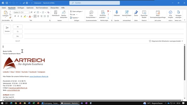 19 E-Mails-Screenshots