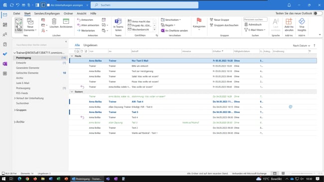 23 E-Mails HTML vs Nur-Text