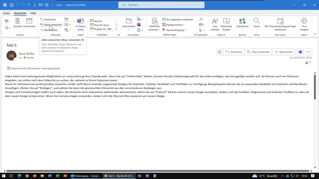 30 Eingehende Mails - Die Möglichkeiten
