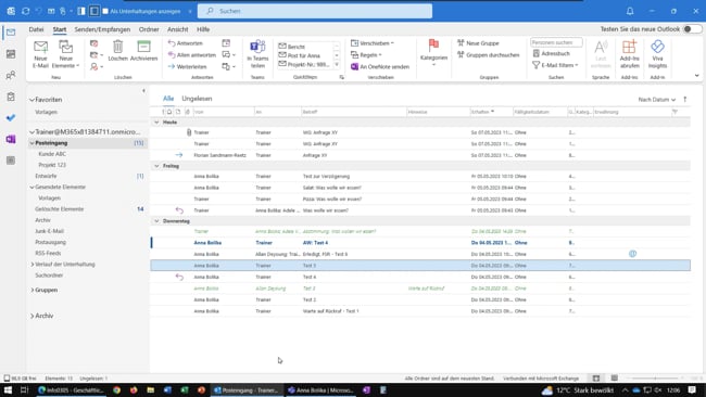 33 Mit Besprechungsanfrage antworten