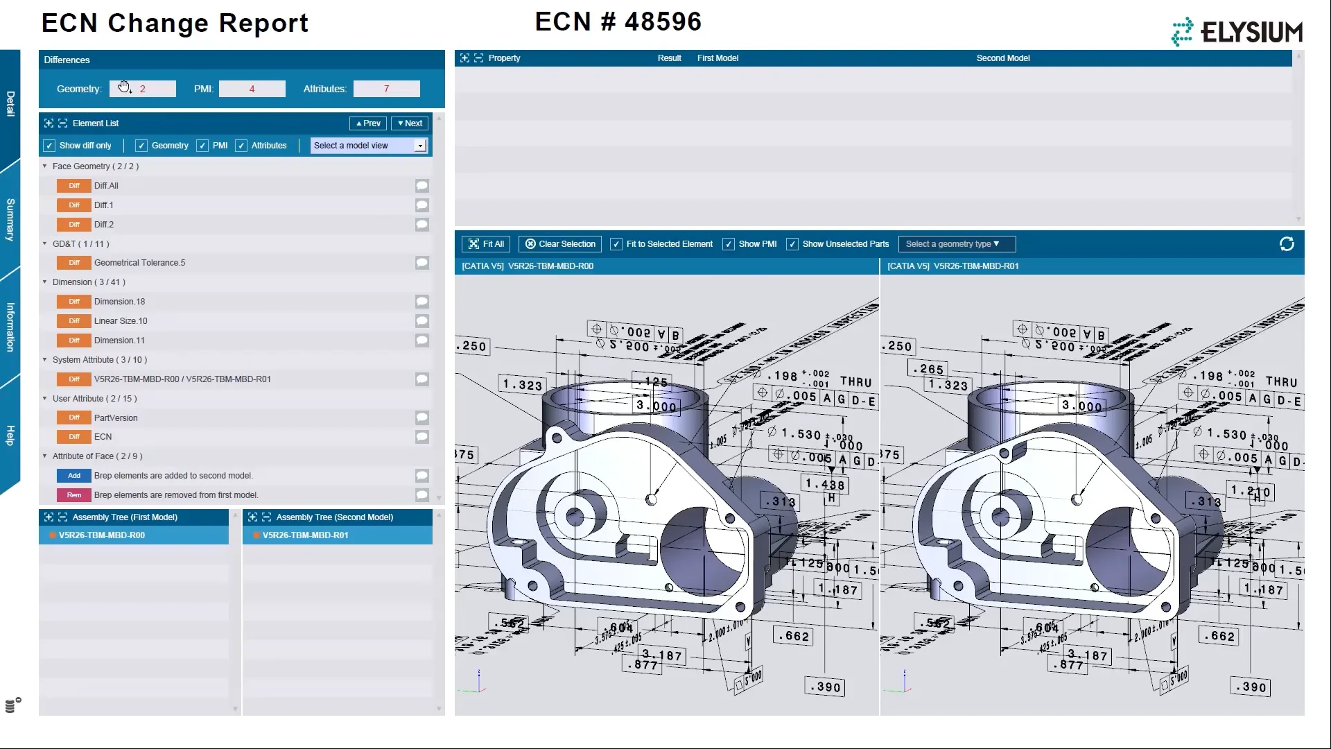 CAD Validator ECN Change Report Demo | 3DxSUITE | Elysium