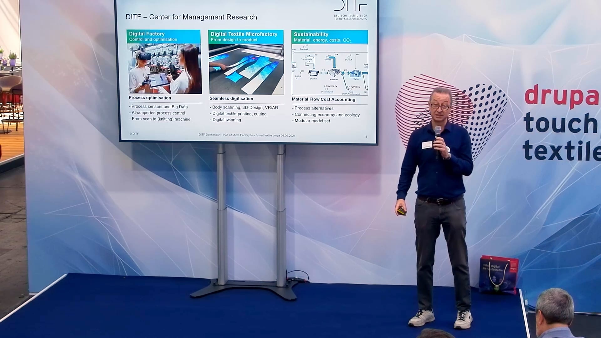 Product Carbon Footprint Analysis for Digital Textile Micro Factory at drupa touchpoint textile 06_06_CEST 12.10 - 12.30_H4_tpt