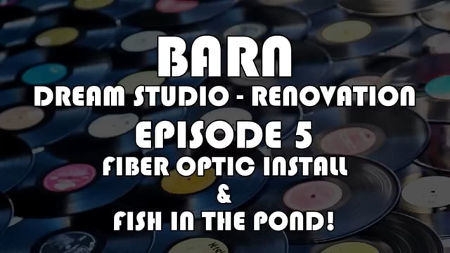 Making Records with Eric Valentine - Episode 5 - Fiber optic Install and putting fish in the pond!