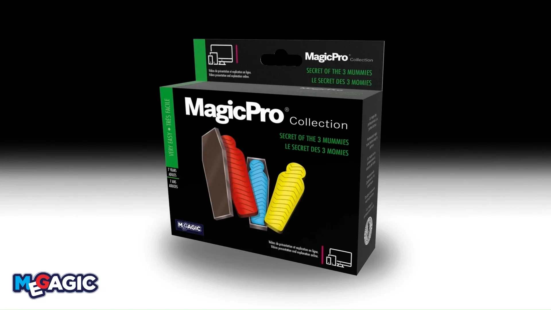 Tour De Magie Megagic – Le Secret Des 3 Momies Avec Code Tuto Vidéo, Facile Pour Débutants