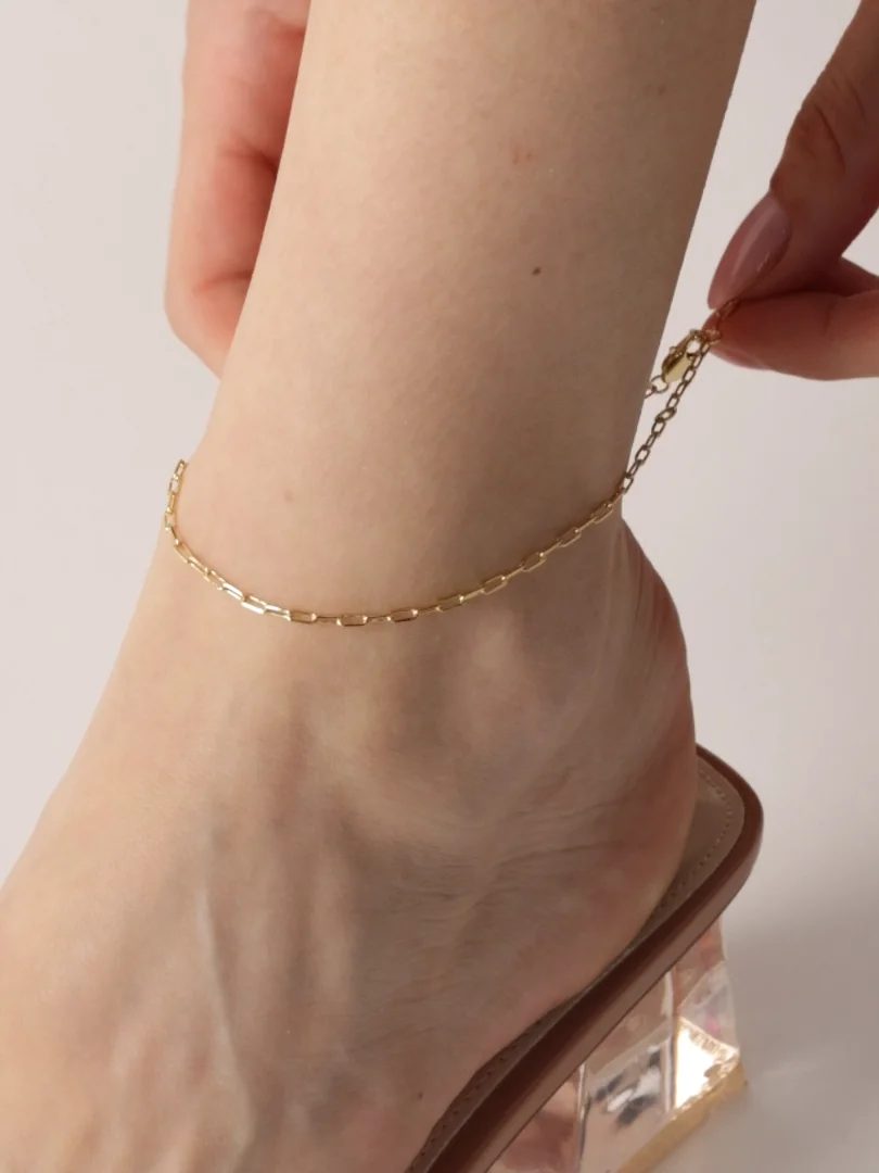 Gold anklet designs for ladies hotsell