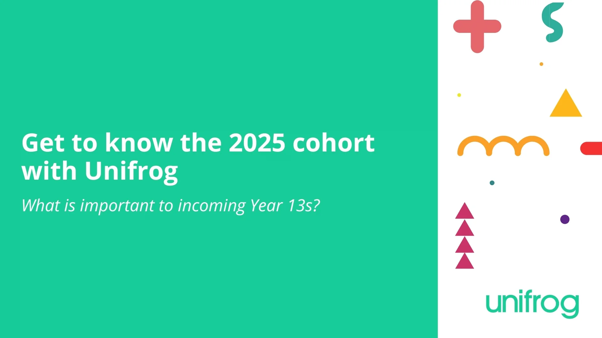 Get to know the 2025 cohort with Unifrog on Vimeo