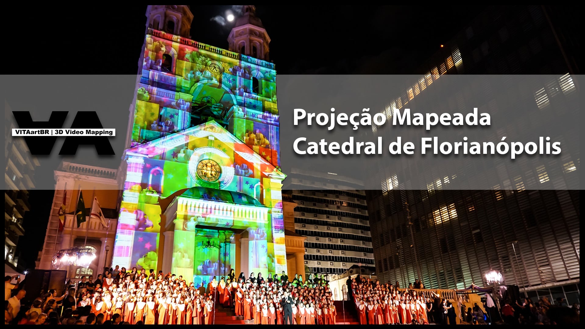 Projeção Mapeada - Natal -  Catedral Florianopolis