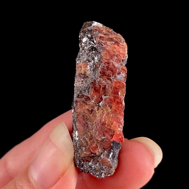 Rhodonite with Galena (classic material)