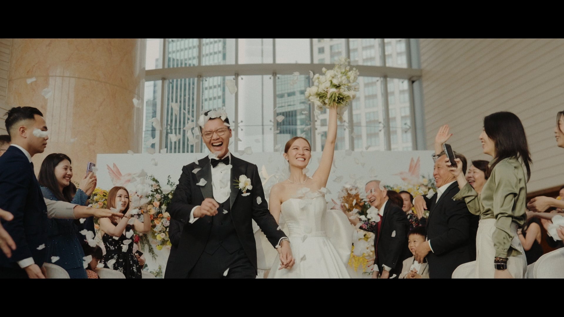 Janice and Andrew wedding film still