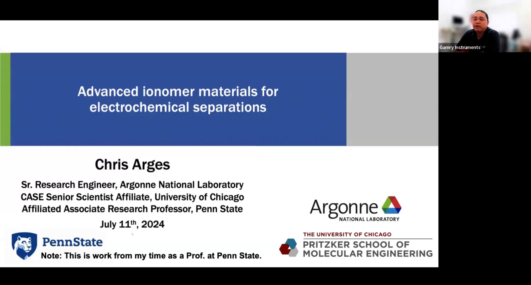 Advanced Ionomer Materials for Electrochemical Separations