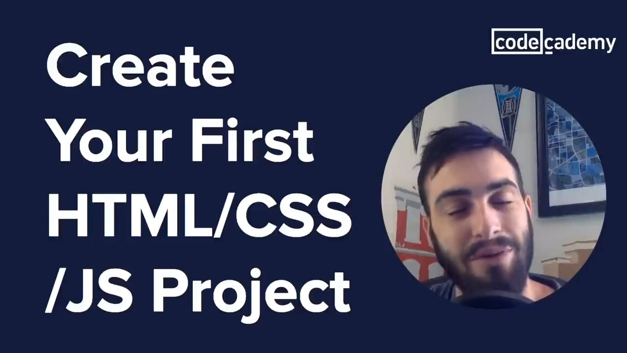 Video: Create your first HTML/CSS/JS project