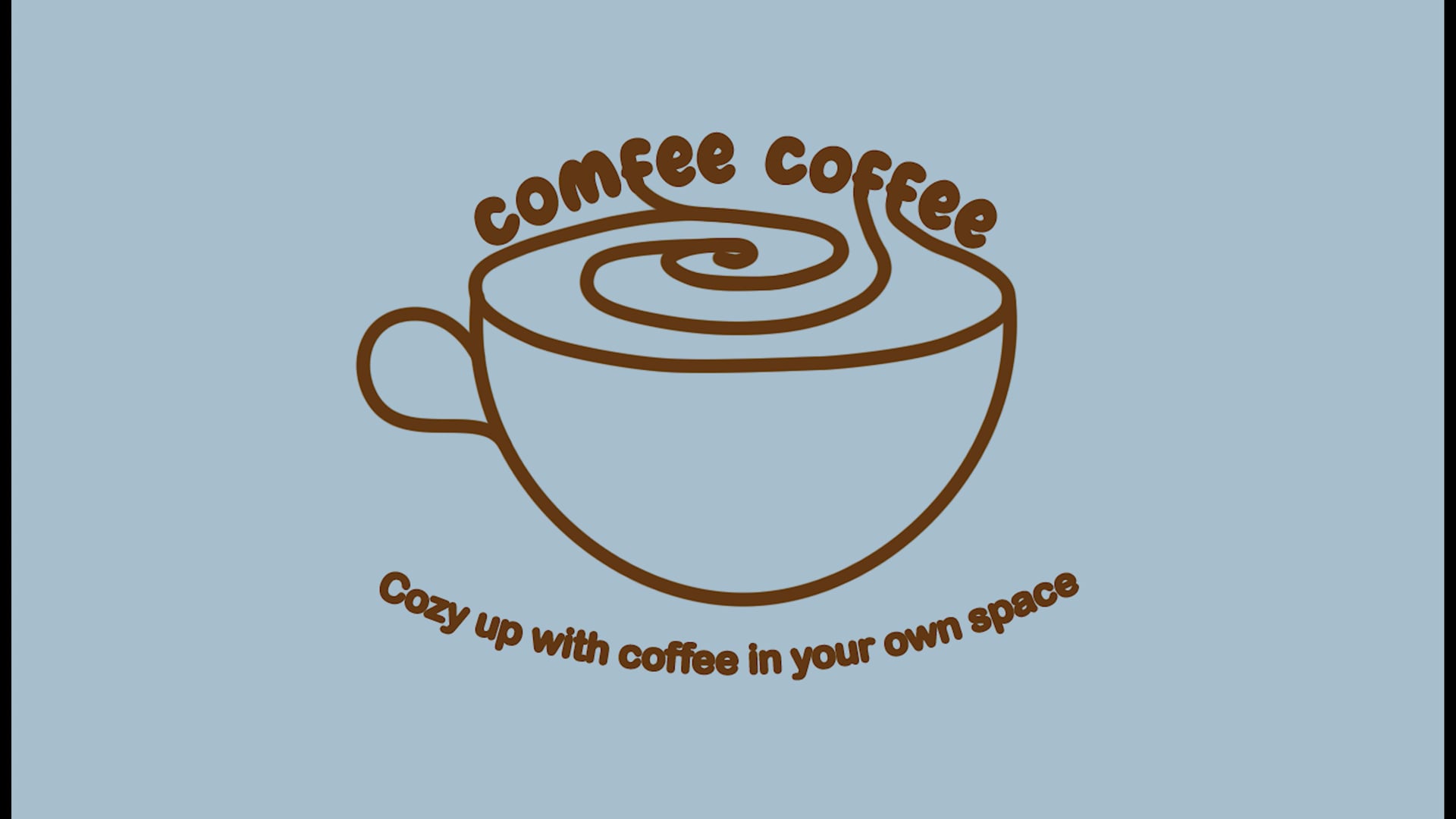Animated logo of coffee shop