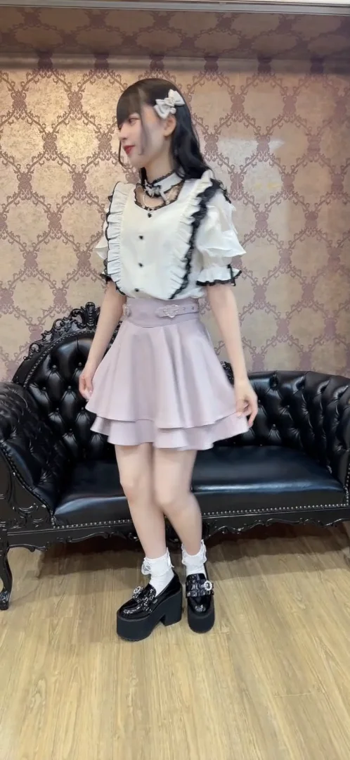 ハートバックルビジューダブルフレアスカート | Rlab store ハートバックルビジューダブルフレアスカート | Rlab store