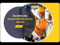 Module 03: Key Roles And Responsibilities Of Duty Holders