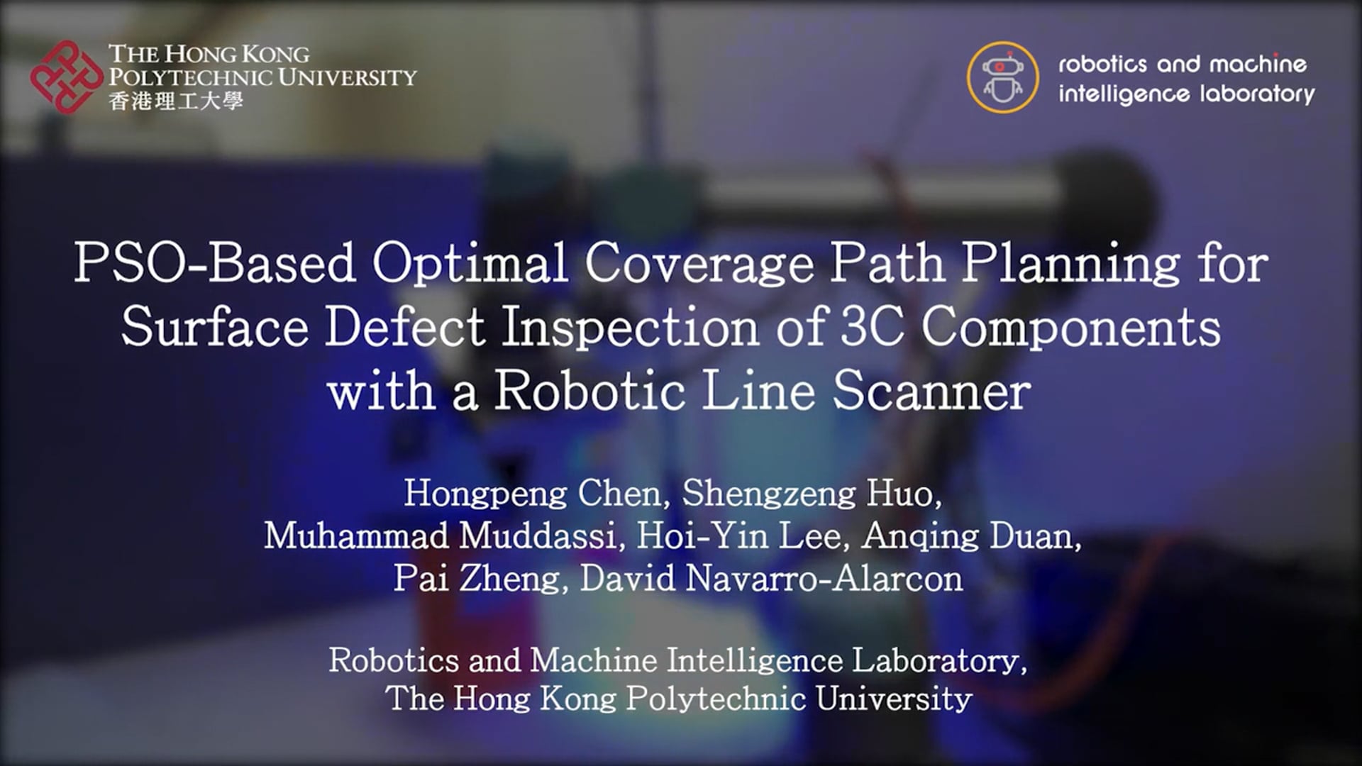 PSO-Based Optimal Coverage Path Planning for Surface Defect Inspection of 3C Components with a Robotic Line Scanner
