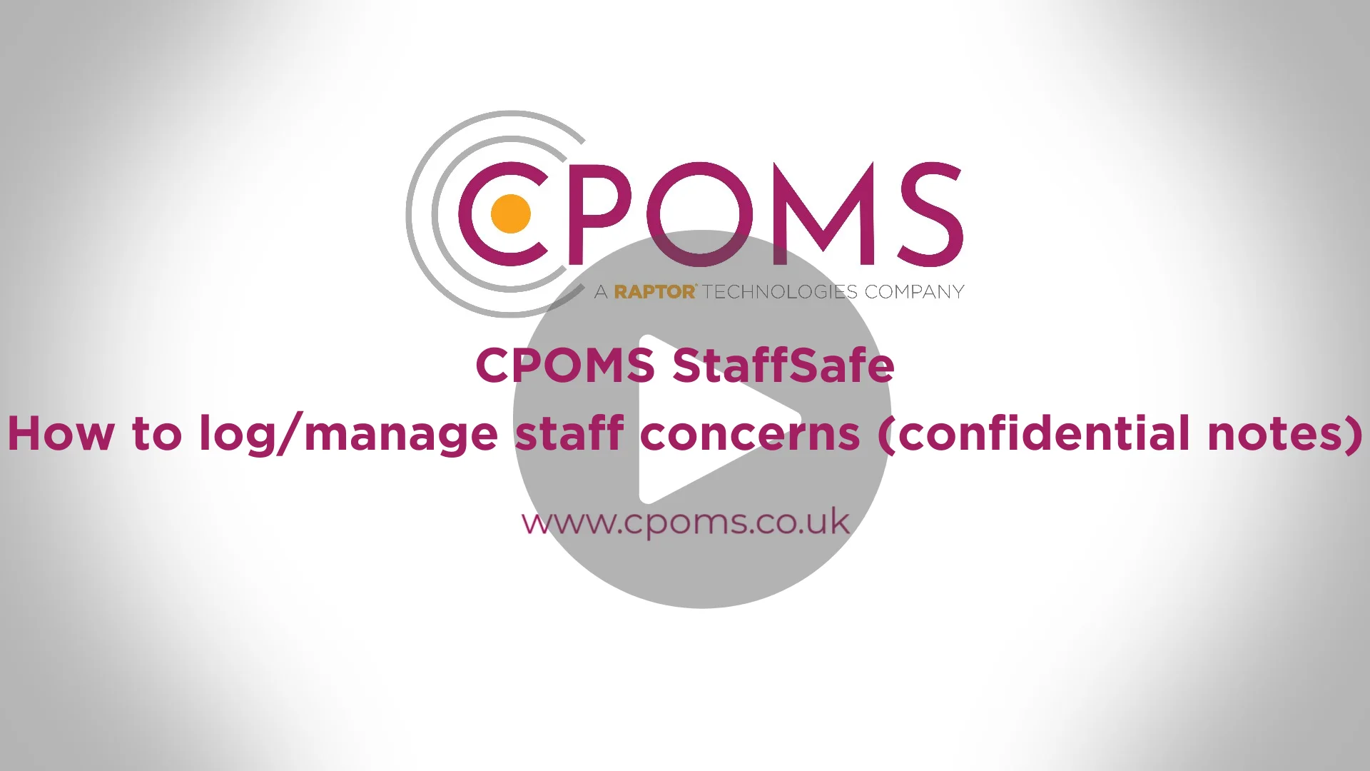 How to log/manage staff concerns (confidential notes)
