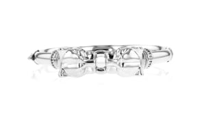 Sterling Silver Panther Bangle Bracelet