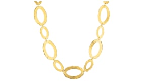 Italian 18kt Gold Over Sterling Oval-Link Necklace