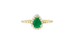 80 Carat Emerald and .25 ct. t.w. Diamond Ring in 18kt Gold