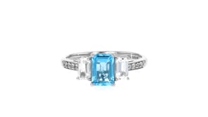 5.60 ct. t.w. Swiss Blue and White Topaz Jewelry Set Earrings, Ring and Pendant Necklace in Sterling Silver