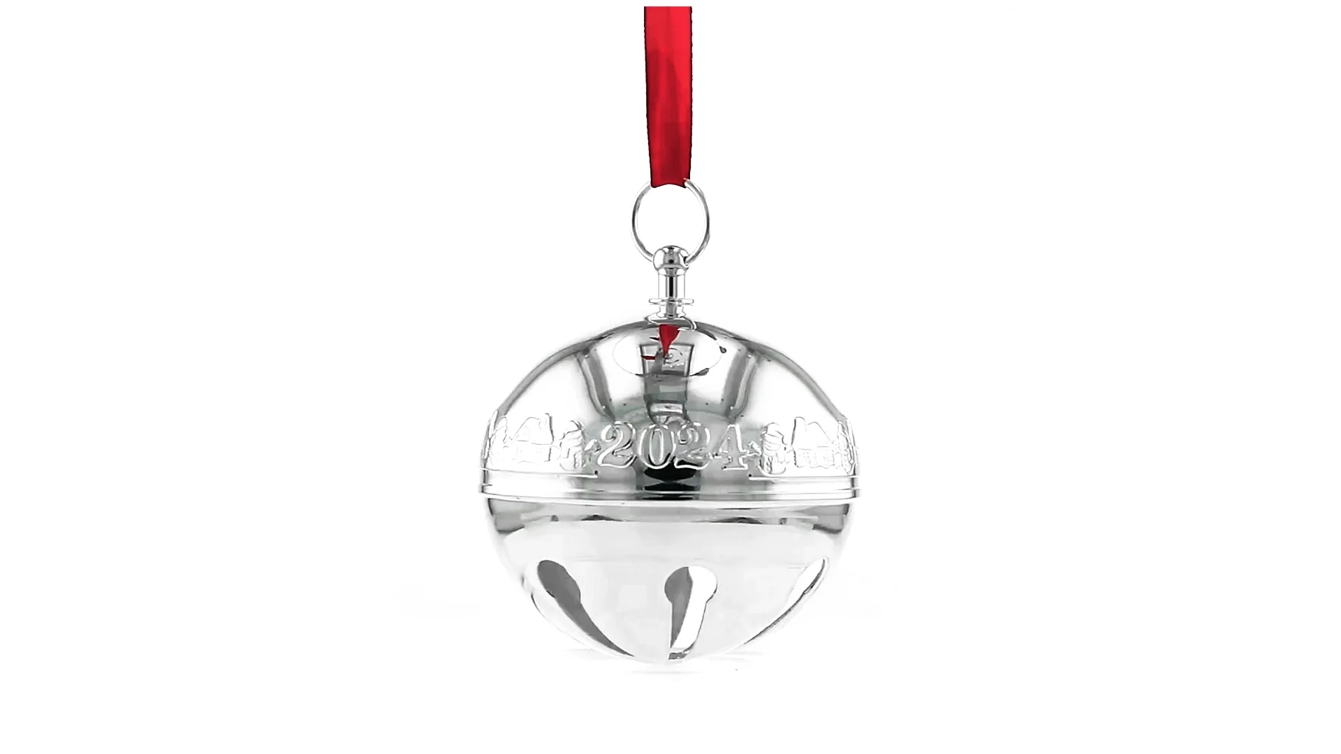 Wallace 2024 Annual Silver Plate Sleigh Bell Ornament - 54th