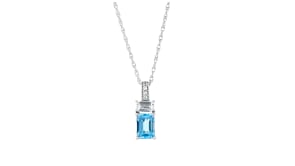 5.60 ct. t.w. Swiss Blue and White Topaz Jewelry Set Earrings, Ring and Pendant Necklace in Sterling Silver