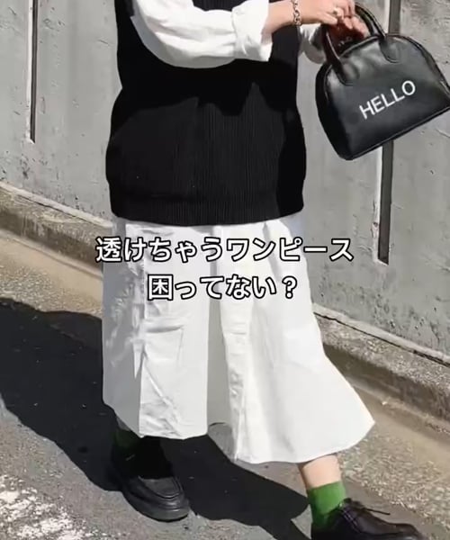 靴下屋】さらっと透け防止ペチパンツ4分丈（巾着付）/011820012