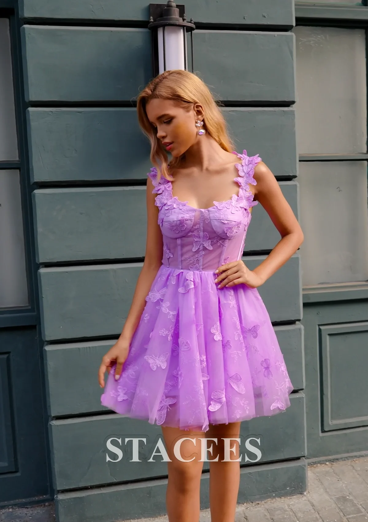 homecoming dresses 2000s Fabulous Beaded Two Piece Homecoming Dresses Tulle Short Prom Dresses, MH200 main image 0