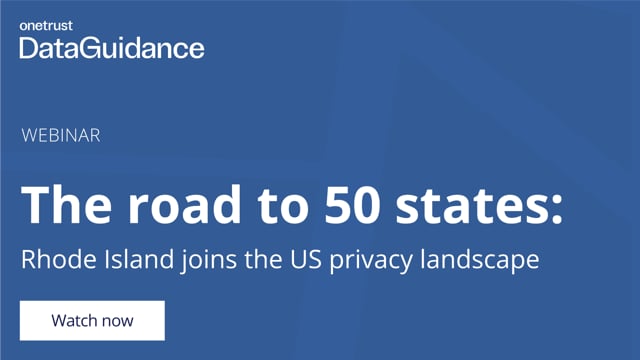 The road to 50 states: Rhode Island joins the US privacy landscape