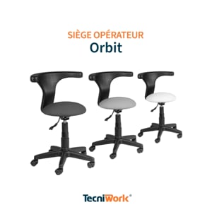 Orbit - Chaise professionnelle avec dossier pivotant