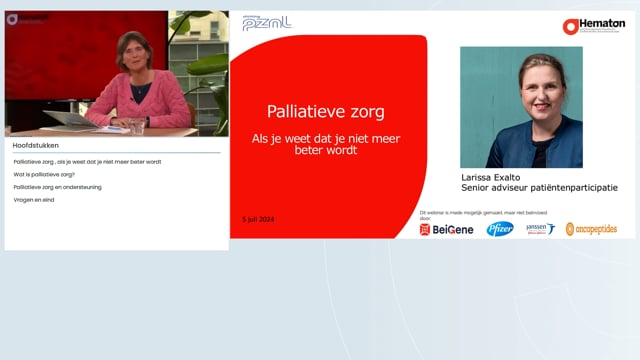 Webinar Palliatieve zorg