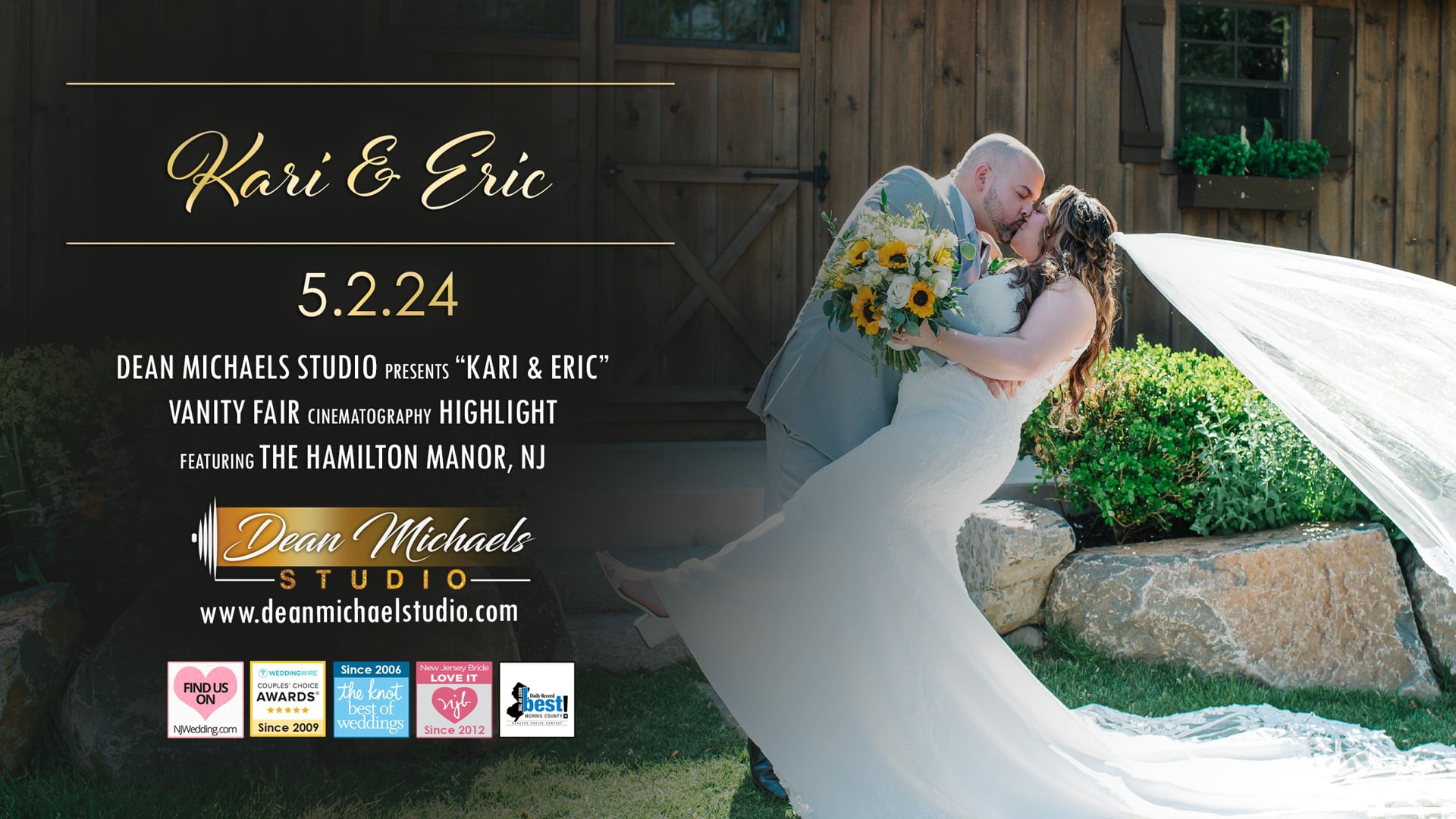 Kari & Eric's Wedding Highlight Recap at Hamilton Manor, NJ