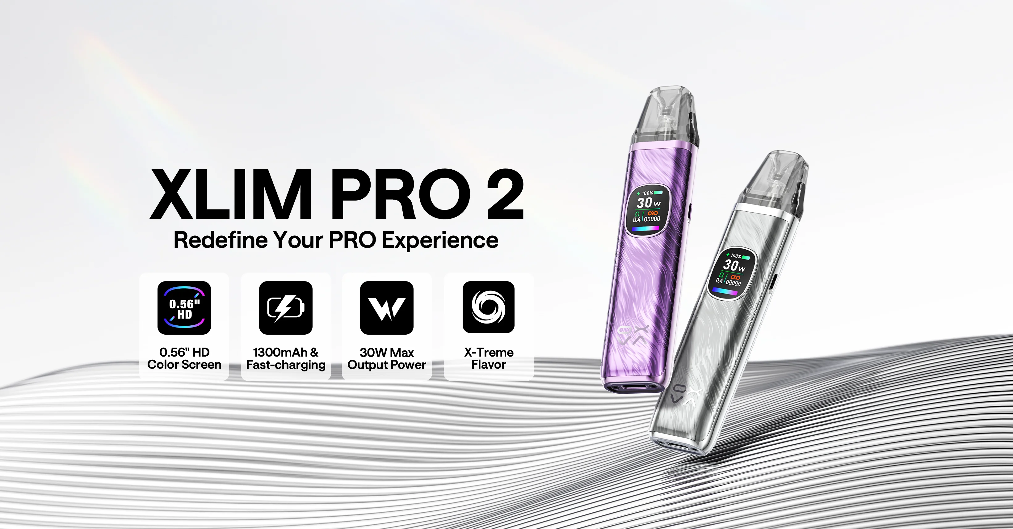 elfbar elfa master akku XLIM PRO 2, Power and Flavor, 1300mAh丨 30W丨 HD Color Screen main image 1