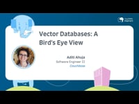 Vector databases: a bird's eye view