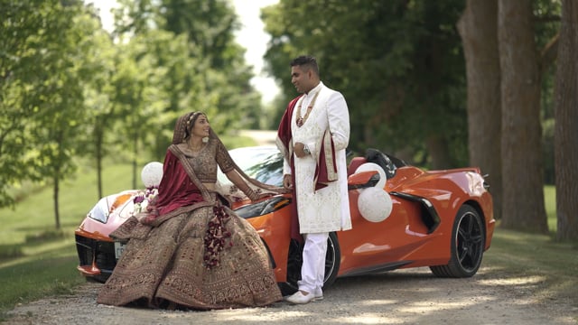 Still from Nishi & Annu same day edit by Happy Soul Films, Toronto wedding videographers