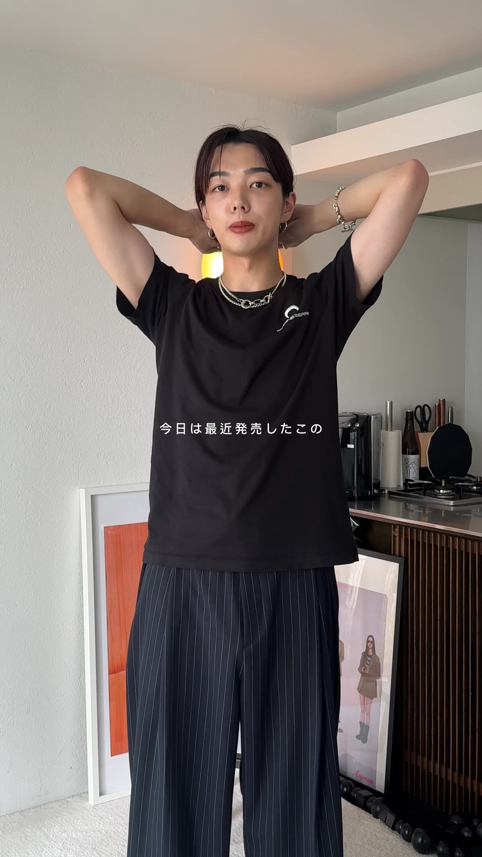 Thee hystric XXX スリムスラックスPT 赤系 ストライプ - パンツ Thee hystric XXX スリムスラックスPT 赤系 ストライプ - パンツ