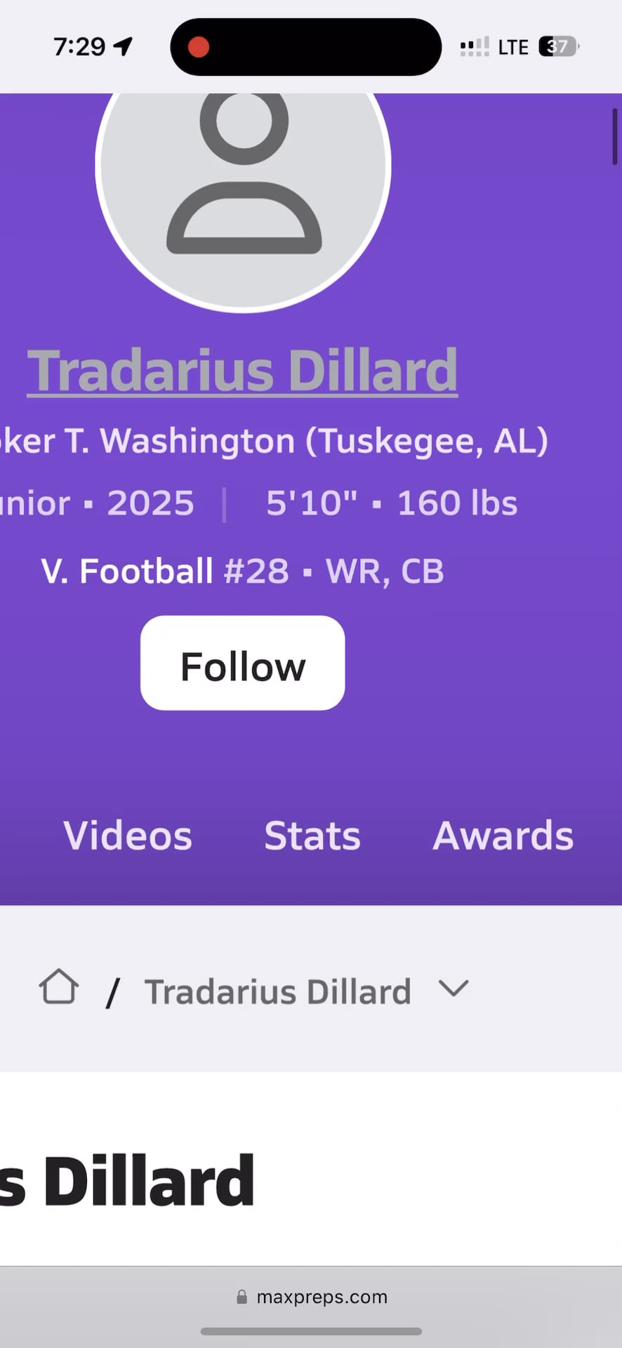 tradarius dillard banner