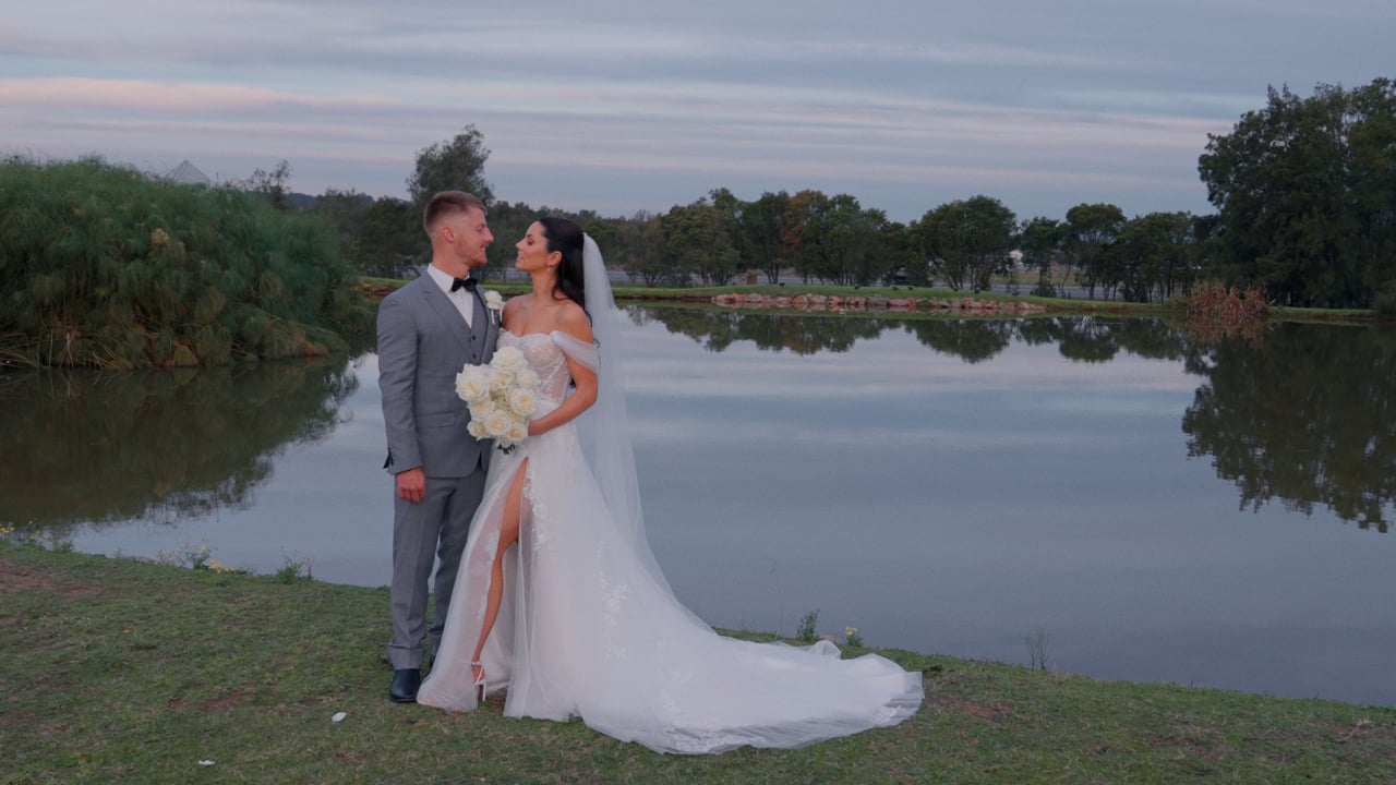 Cody and Rhiannon on their wedding day — documentary wedding film by Alegre Weddings