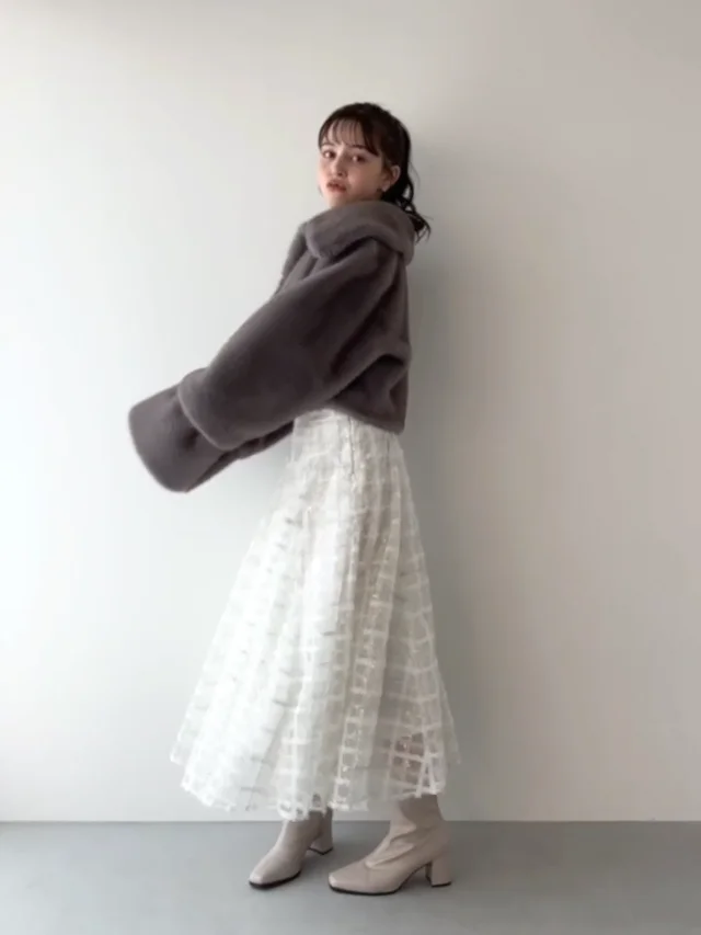 ⭐︎ネペンテス⭐︎ファーコートジャケットミンク 鋭く