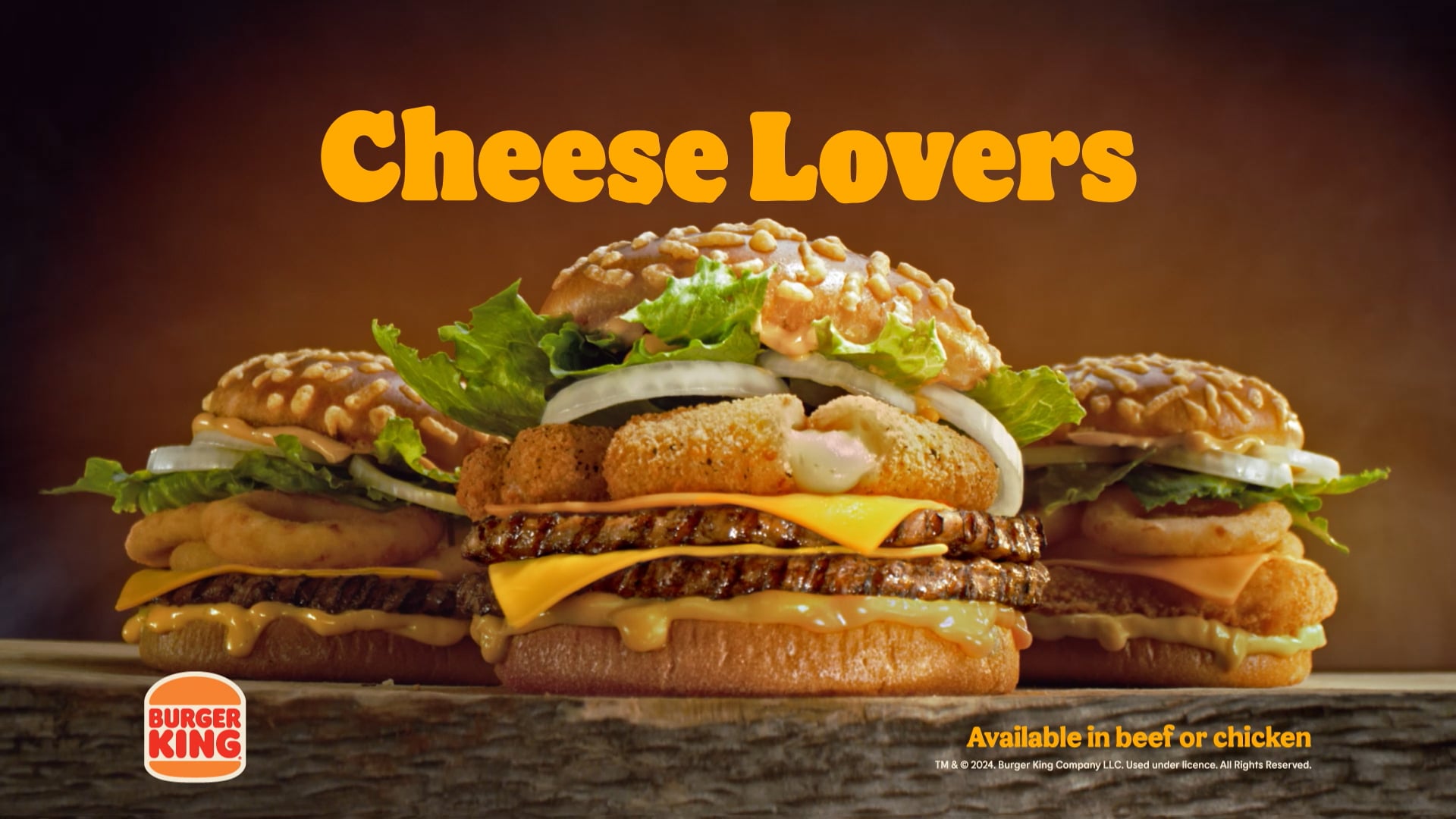 Burger King Cheese Lovers