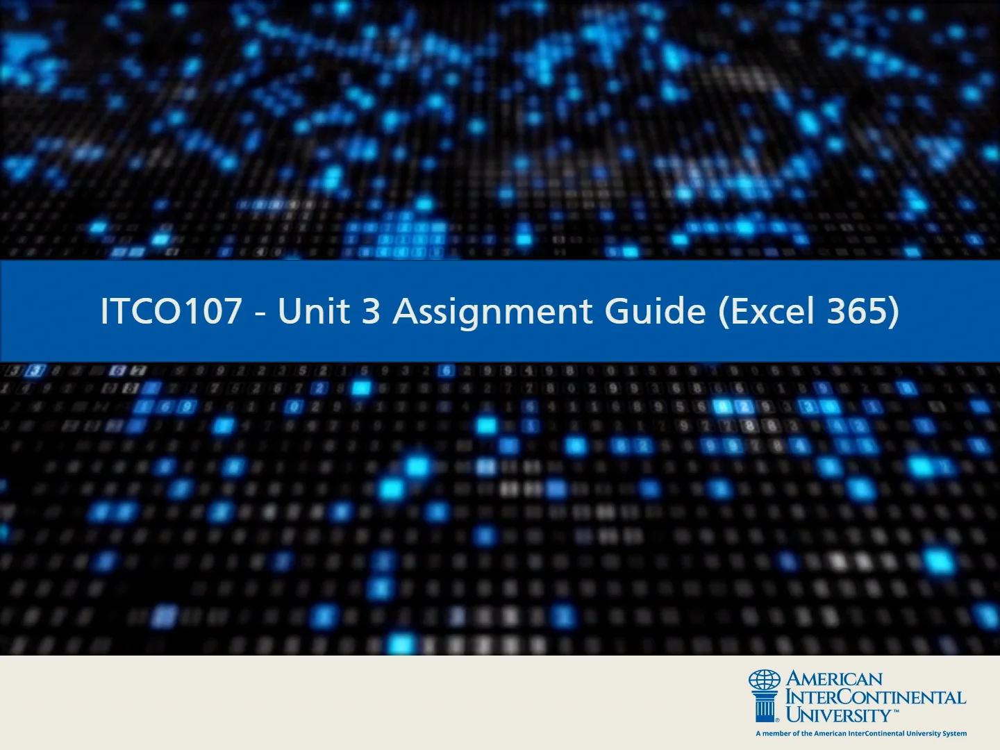 ITCO107 Unit 3 Assignment on Vimeo